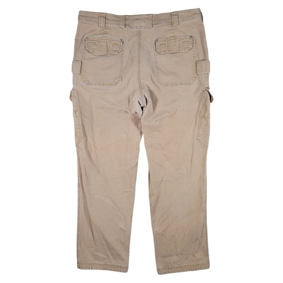 Duluth Flex Fire Hose Relaxed Fit Cargo Work Pants Mens 40x31 Brown Canvas 45507 - Picture 2 of 13